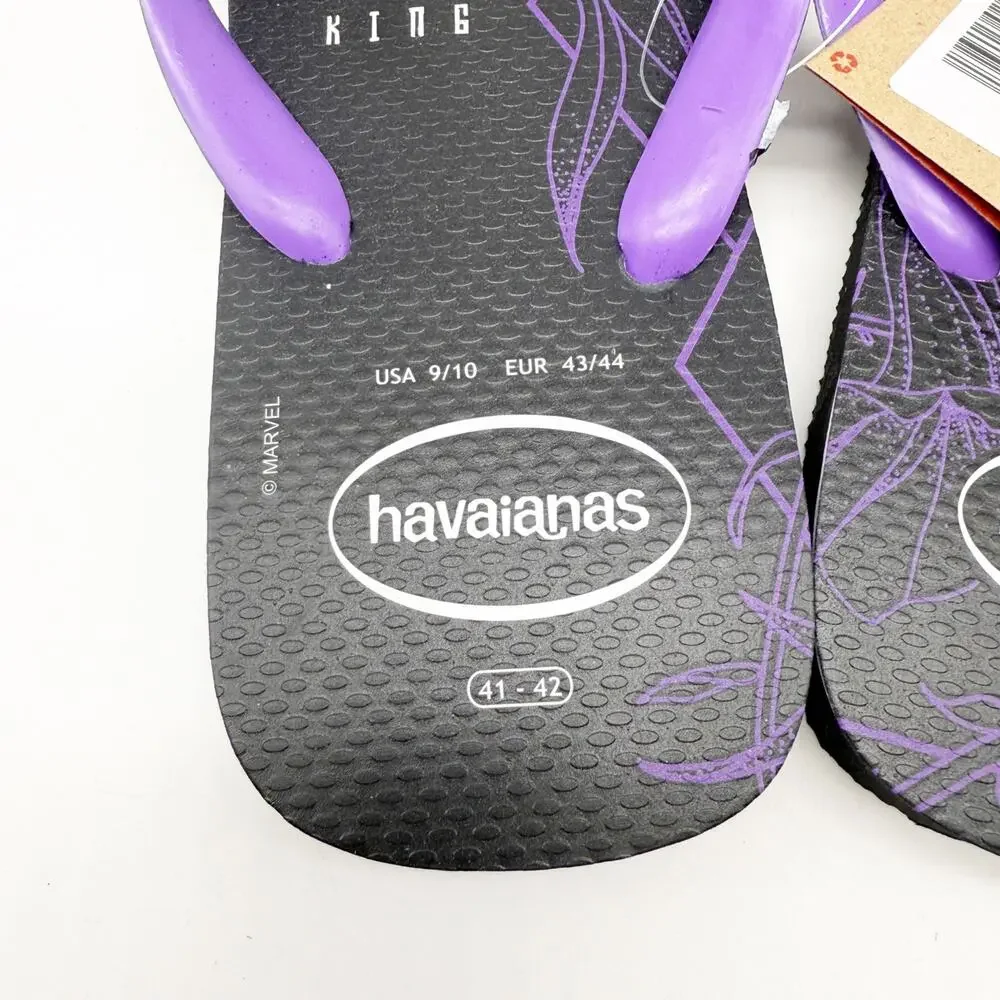 Havaianas Men's Marvel Black Panther Premium Flip Flops US‎ 9/10 EU 43/44
